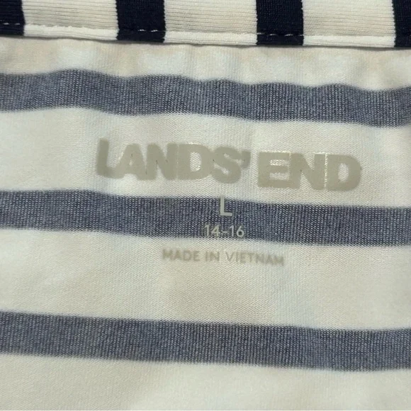 Lands’ End Women's Quarter Zip Long Sleeve Rash Guard Cover-up UPF 50 | L 14-16 - Picture 9 of 16